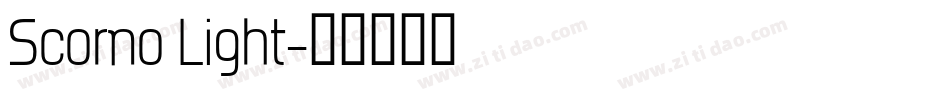 Scorno Light字体转换